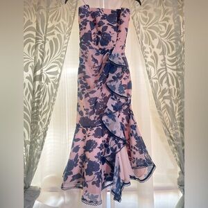 KEEPSAKE the Label Pink and Blue Floral Dress